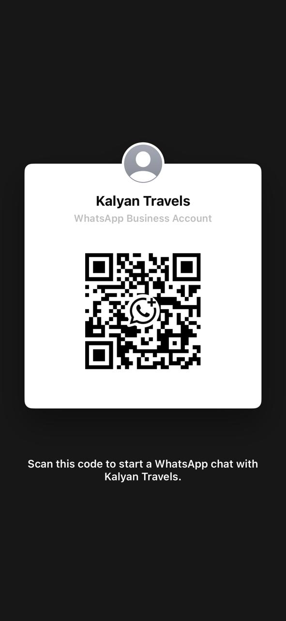 Scan to chat with Kalyan Travels on WhatsApp